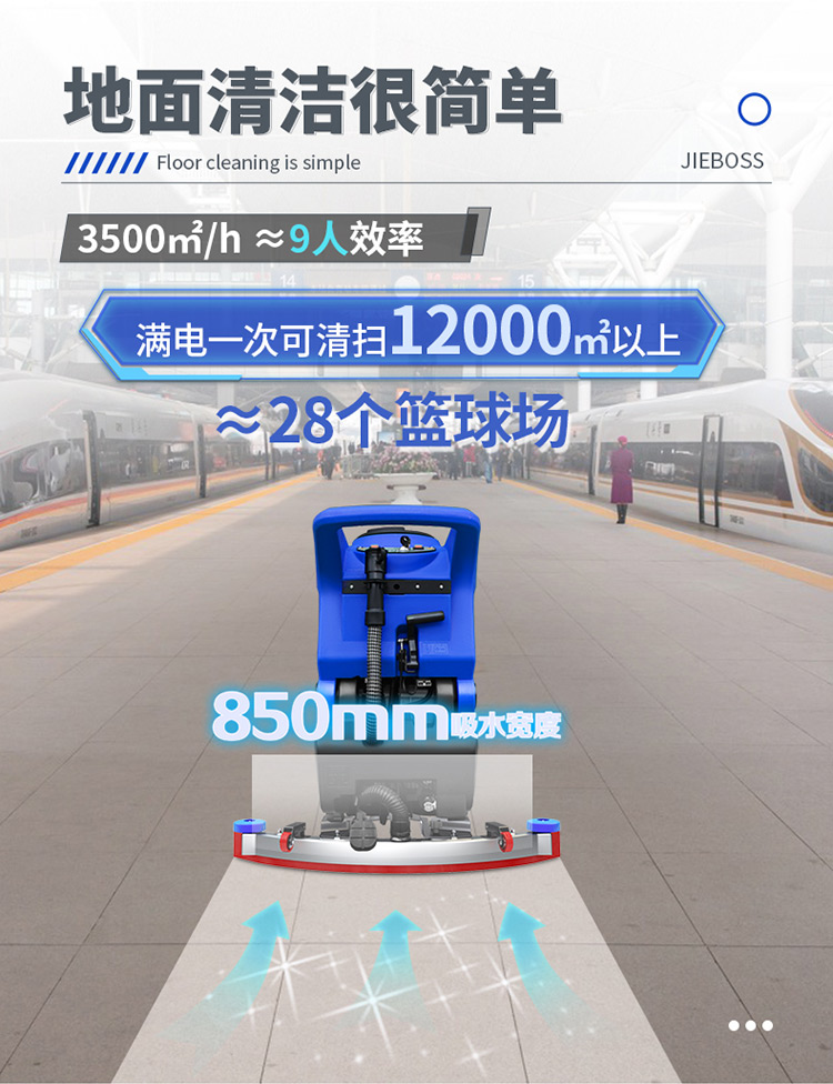 潔博士手推式智能洗地機680 潔博士手推式智能洗地機680